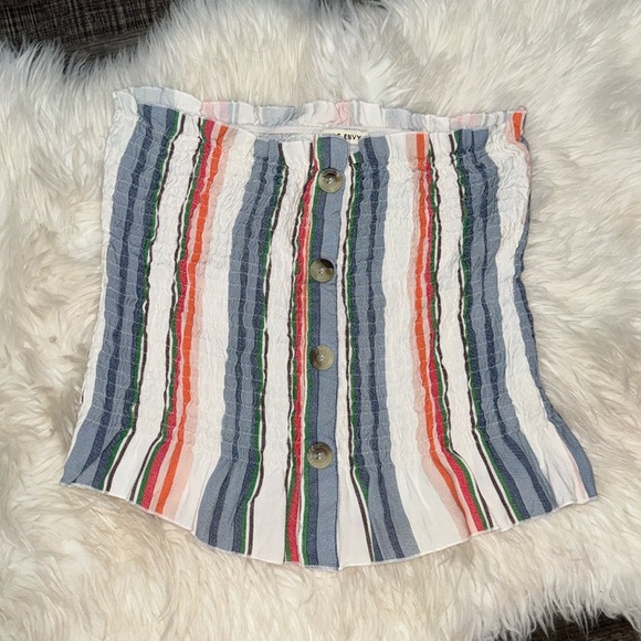 Anthropologie Tops - Style Envy Women’s Large Striped Tube Top - Multicolor